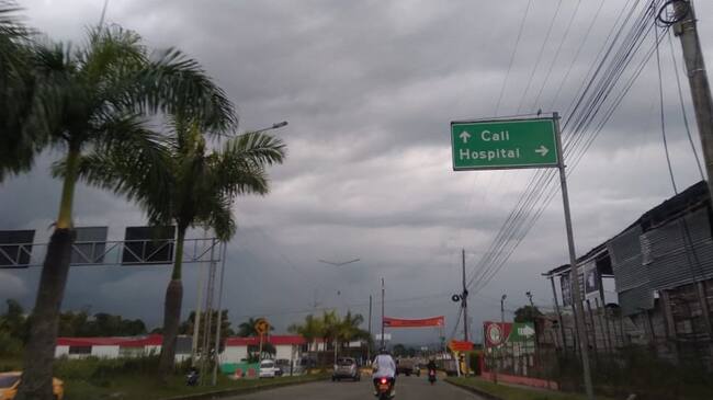 Vía Armenia, sector de la glorieta Malibú