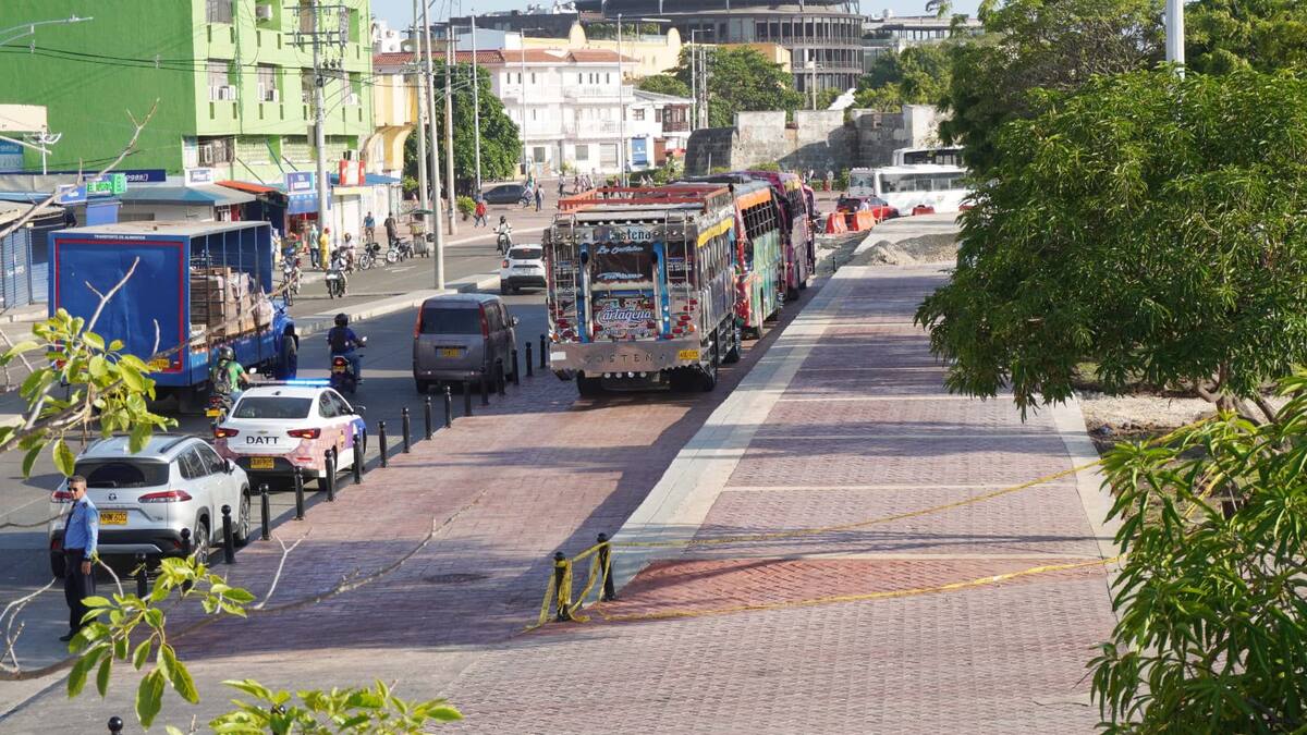 Chivas en Cartagena realizan piloto de estacionamiento en el sector de Puerto Duro