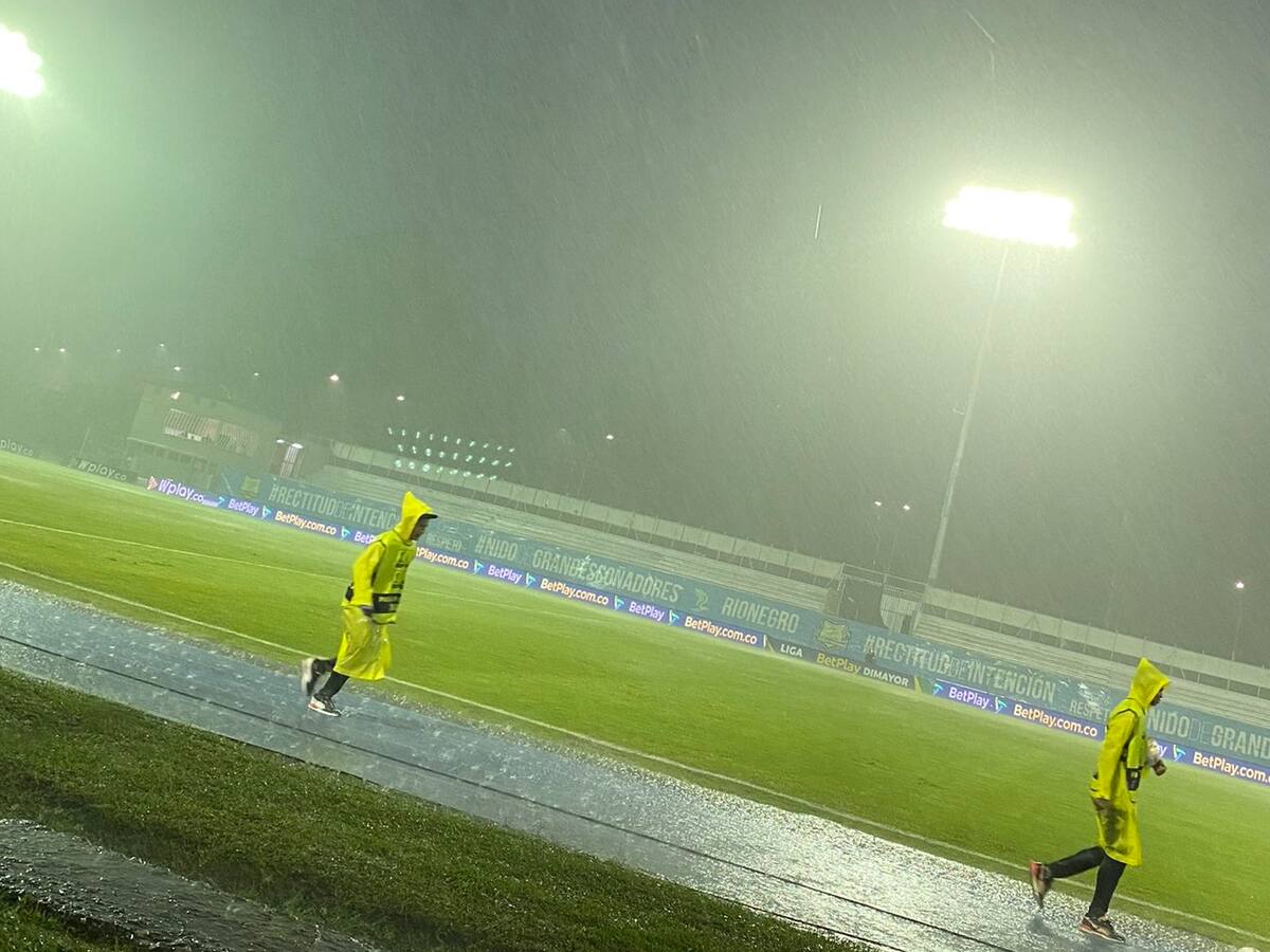 Águilas Doradas vs. Deportivo Pasto es aplazado por las condiciones climáticas en Rionegro