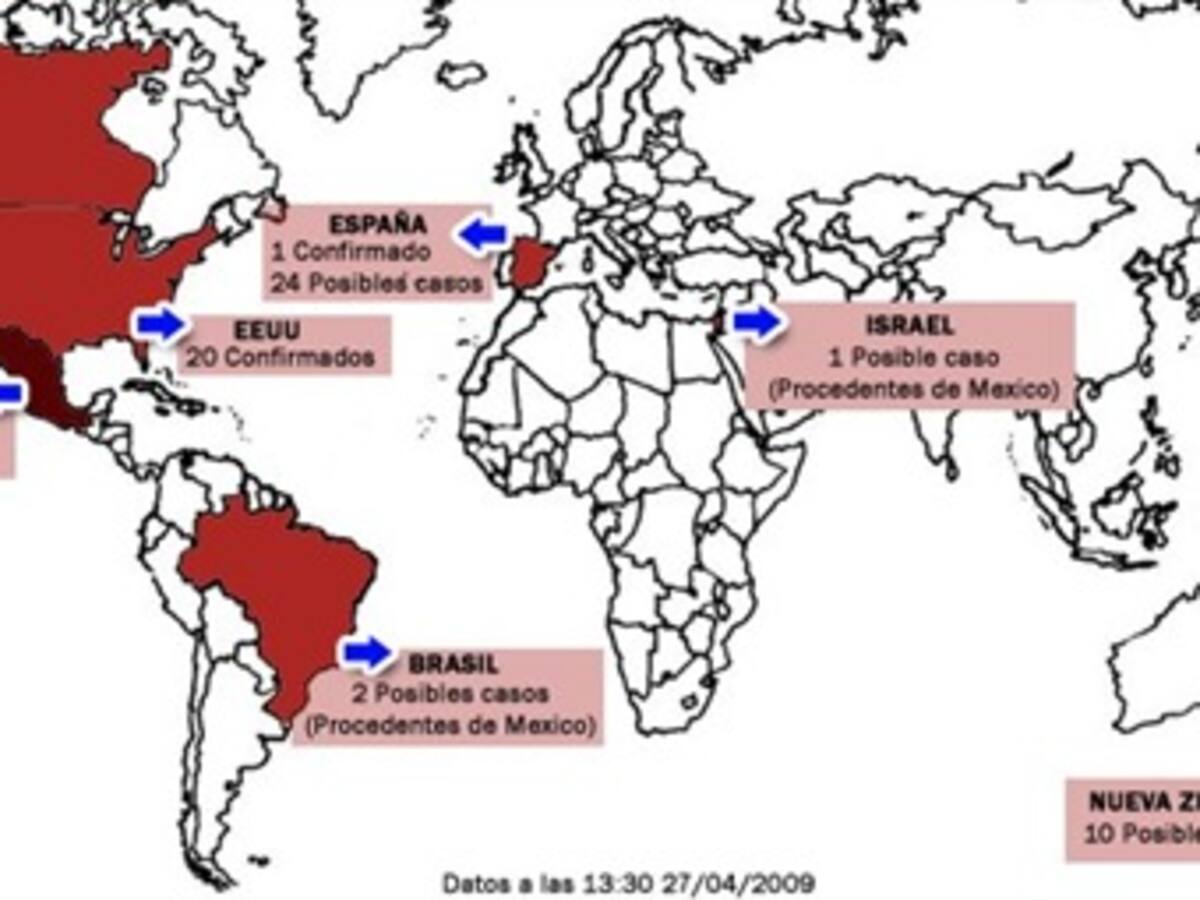 Casos de la nueva gripe ascienden a 4.379, más de 900 infecciones en 24 horas
