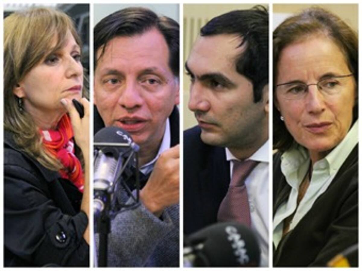Panelistas en Hora 20 del 10 de junio