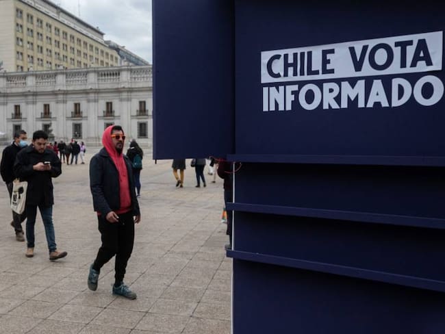 Centros de entrega del borrador de la nueva constitución en Chile.           Foto: Getty 