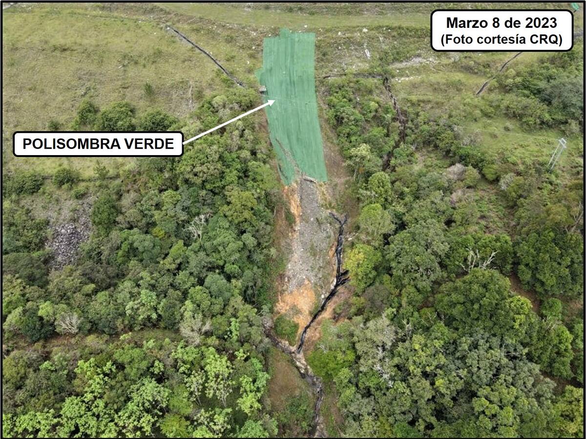 ¿Cuál es la situación por material sobrante de obras del túnel de La Línea?