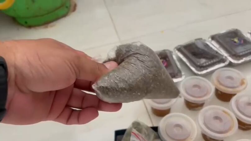 Dulces con droga incautado por las autoridades en Barranquilla./Policía de Barranquilla