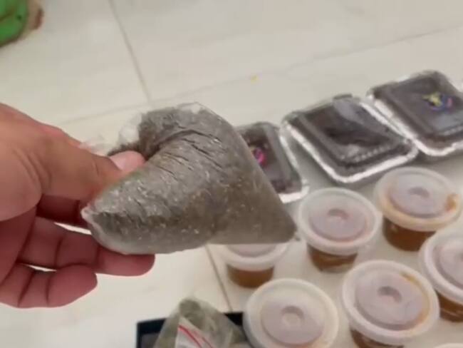 Dulces con droga incautado por las autoridades en Barranquilla./Policía de Barranquilla
