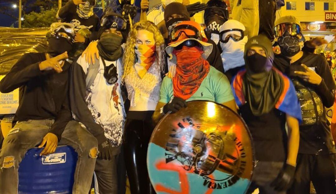 Rebecca Linda Marlene Sprößer con la primera Linea de Cali. Foto: Archivo Particular