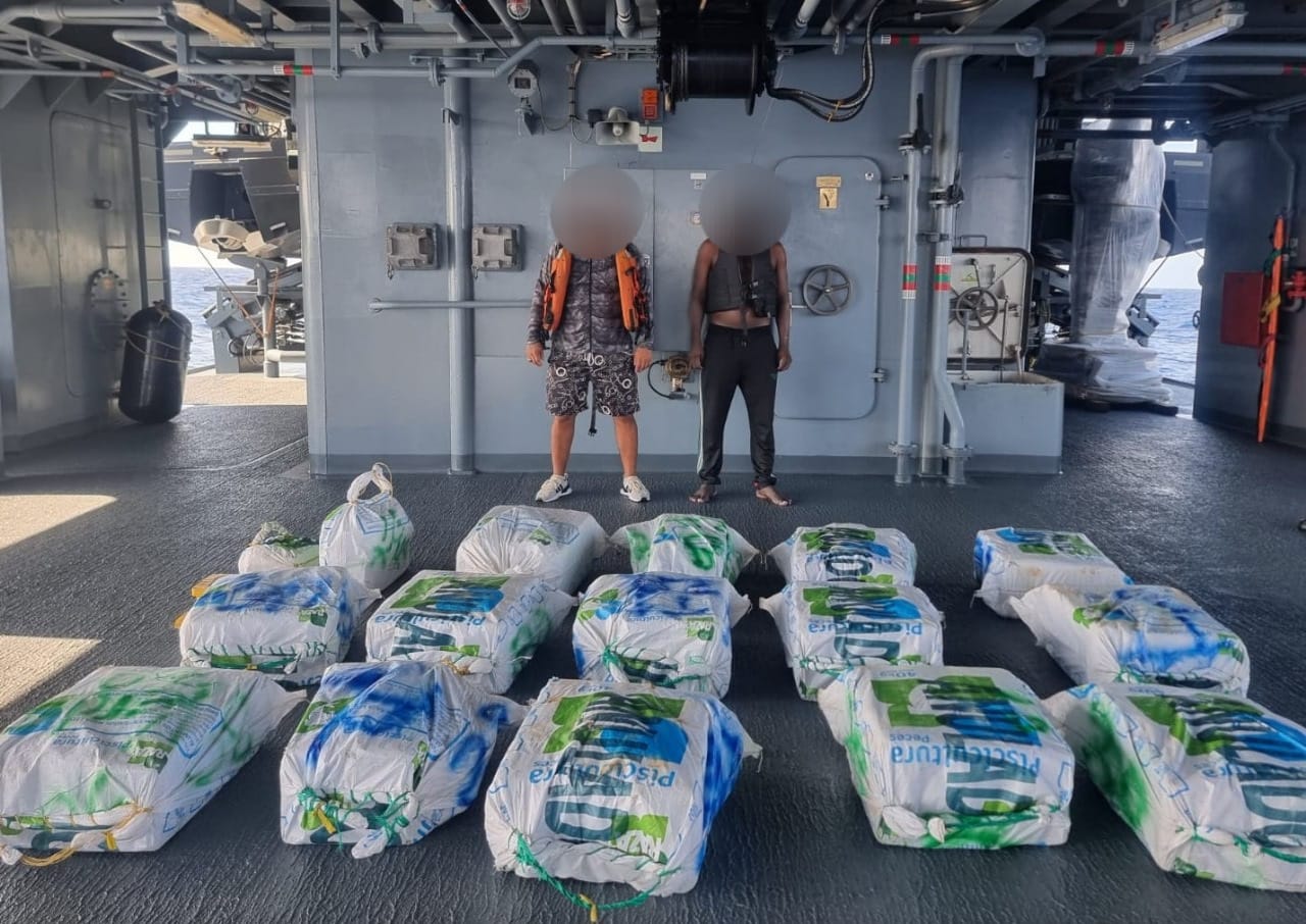 Dos personas fueron capturadas por envío de 428 kilogramos de cocaína