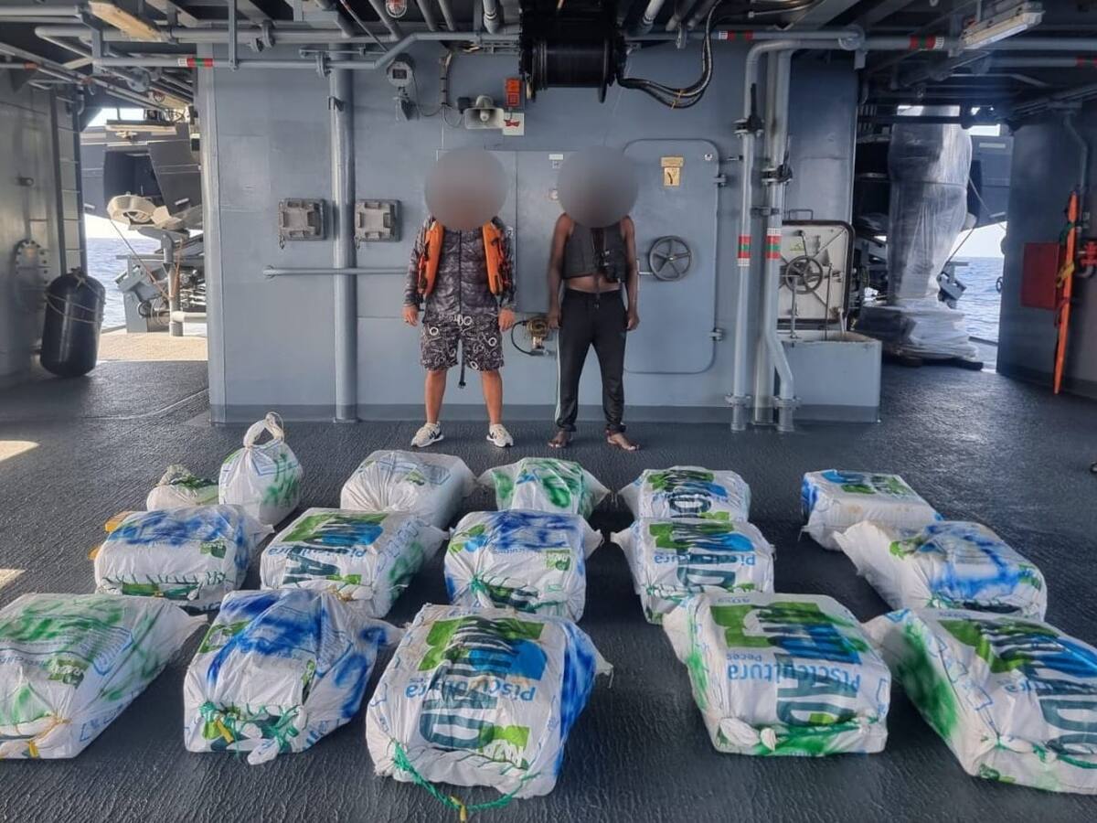 Incautan droga avaluada en 14 millones de dólares en costas de La Guajira