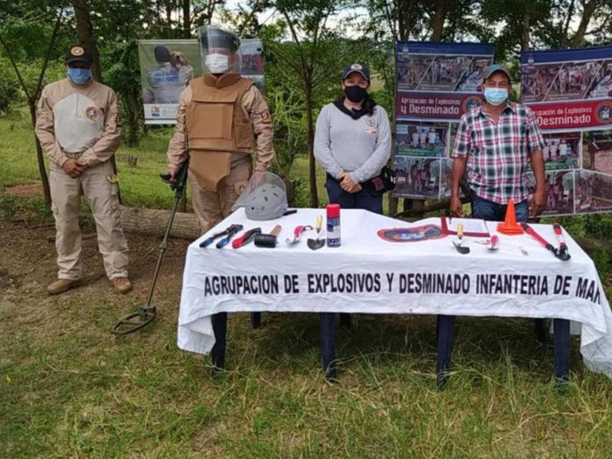 Entregan tres áreas libres de sospecha de minas en los Montes de María