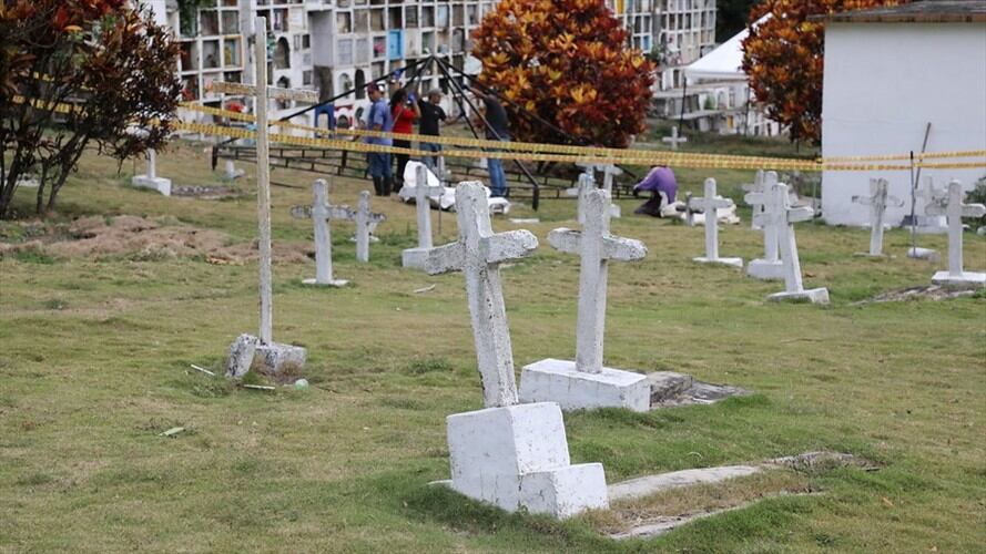 Cementerio Las Mercedes de Dabeiba, Antioquia. Foto: Colprensa. 