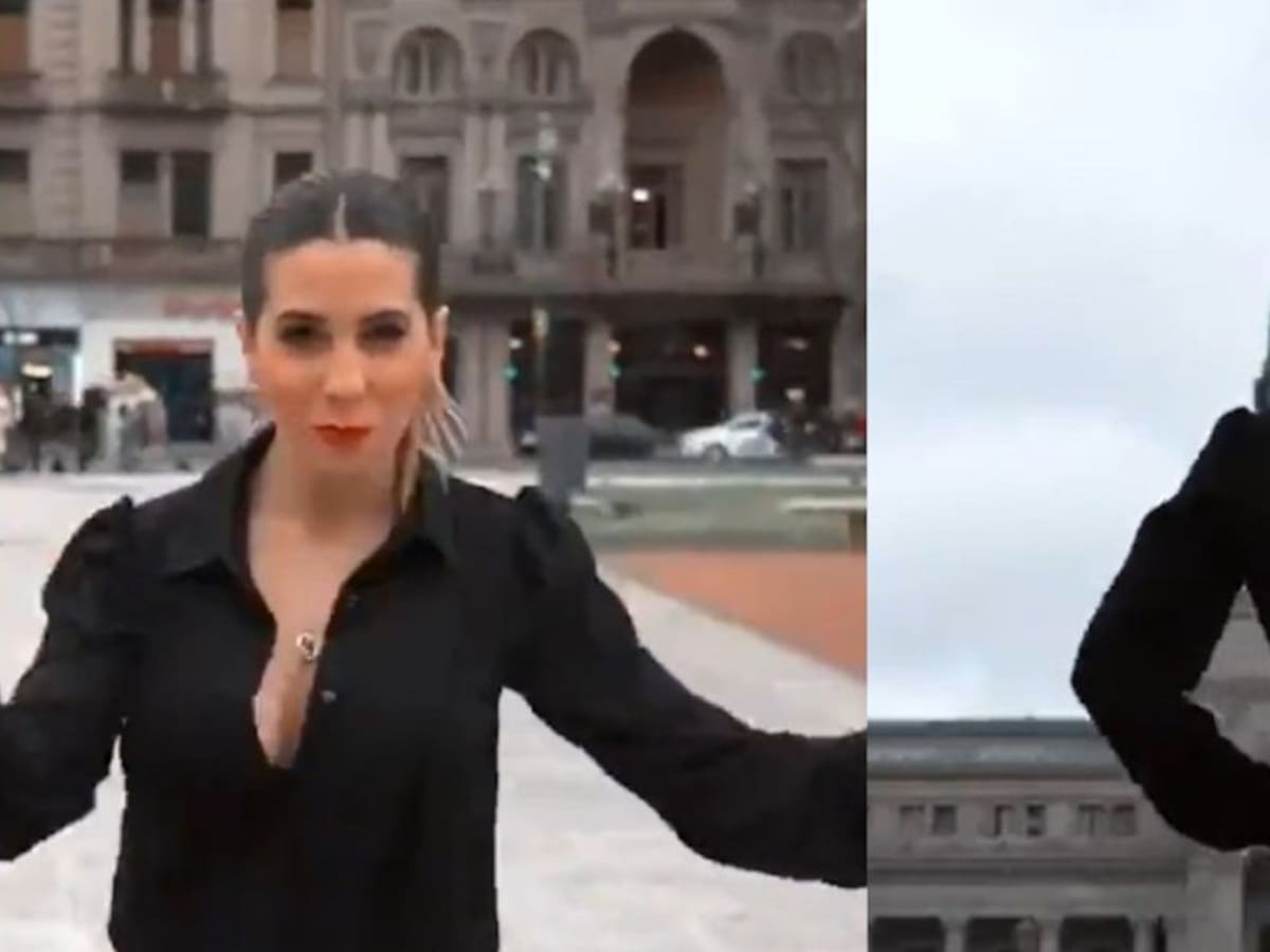 En liguero y a ritmo de Betty la fea, modelo hace campaña para ser política