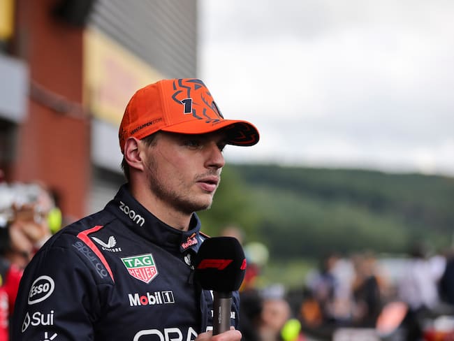 Max Verstappen en la clasificación del Gran Premio de Bélgica (Photo by Qian Jun/MB Media/Getty Images)
