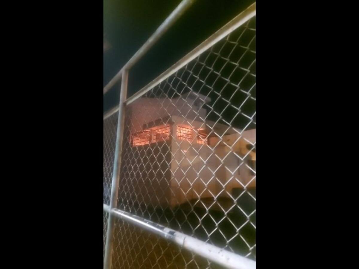 Detenidos provocan Incendio en estación de policía de Obando