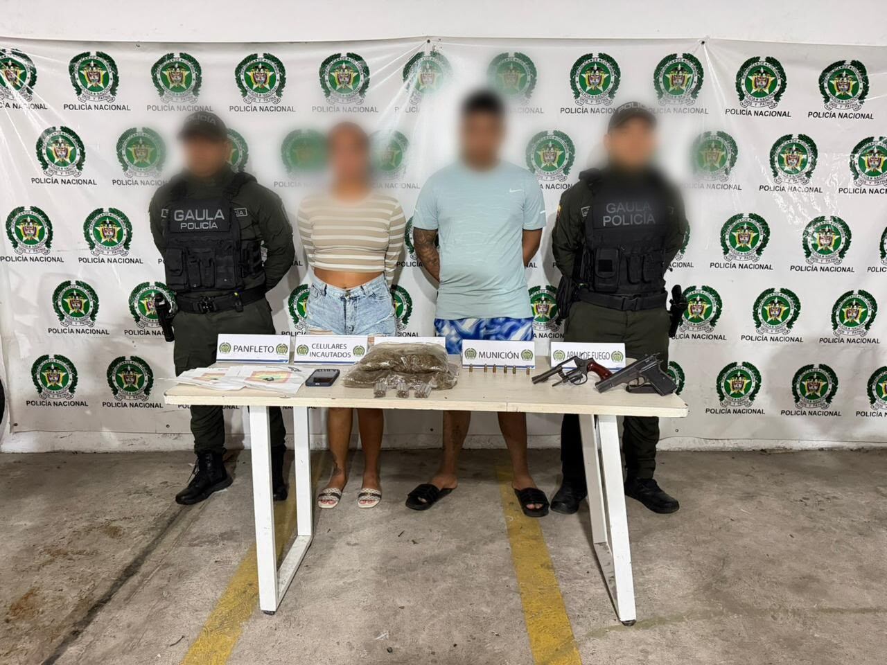 Capturan a seis presuntos extorsionistas en Soledad y Malambo.