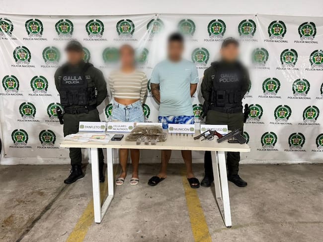 Capturan a seis presuntos extorsionistas en Soledad y Malambo.