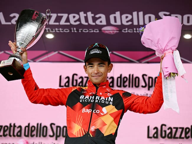 Santiago Buitrago ciclista colombiano ganador de la etapa 19 del Giro de Italia 2023