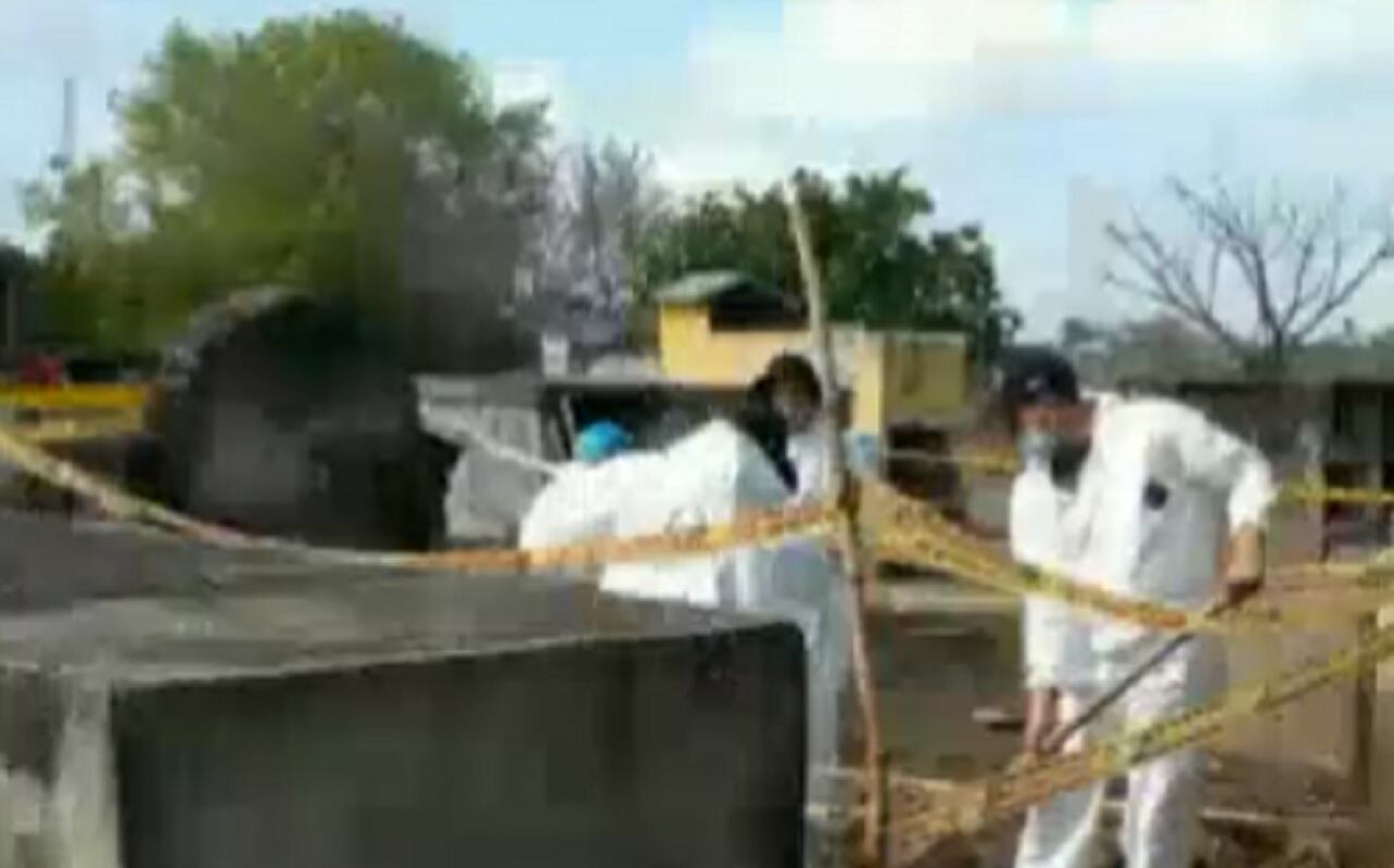 La JEP y la Fiscalía llevaron a cabo la exhumación. Foto / cortesía CAJAR.