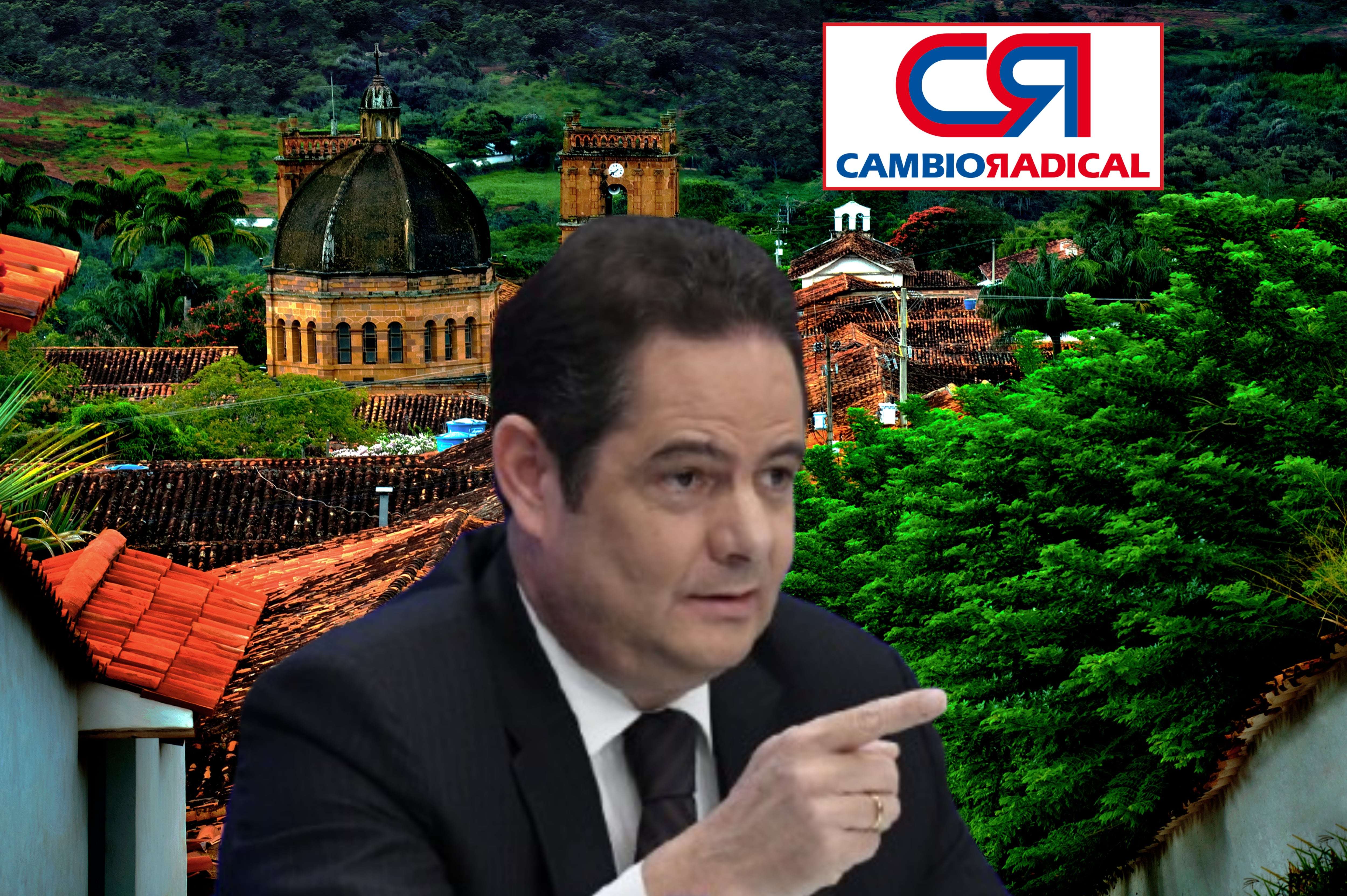 Imagen de referencia. Germán Vargas Lleras - Santander: Getty Images / Cambio Radical Logo: Pagina Web.