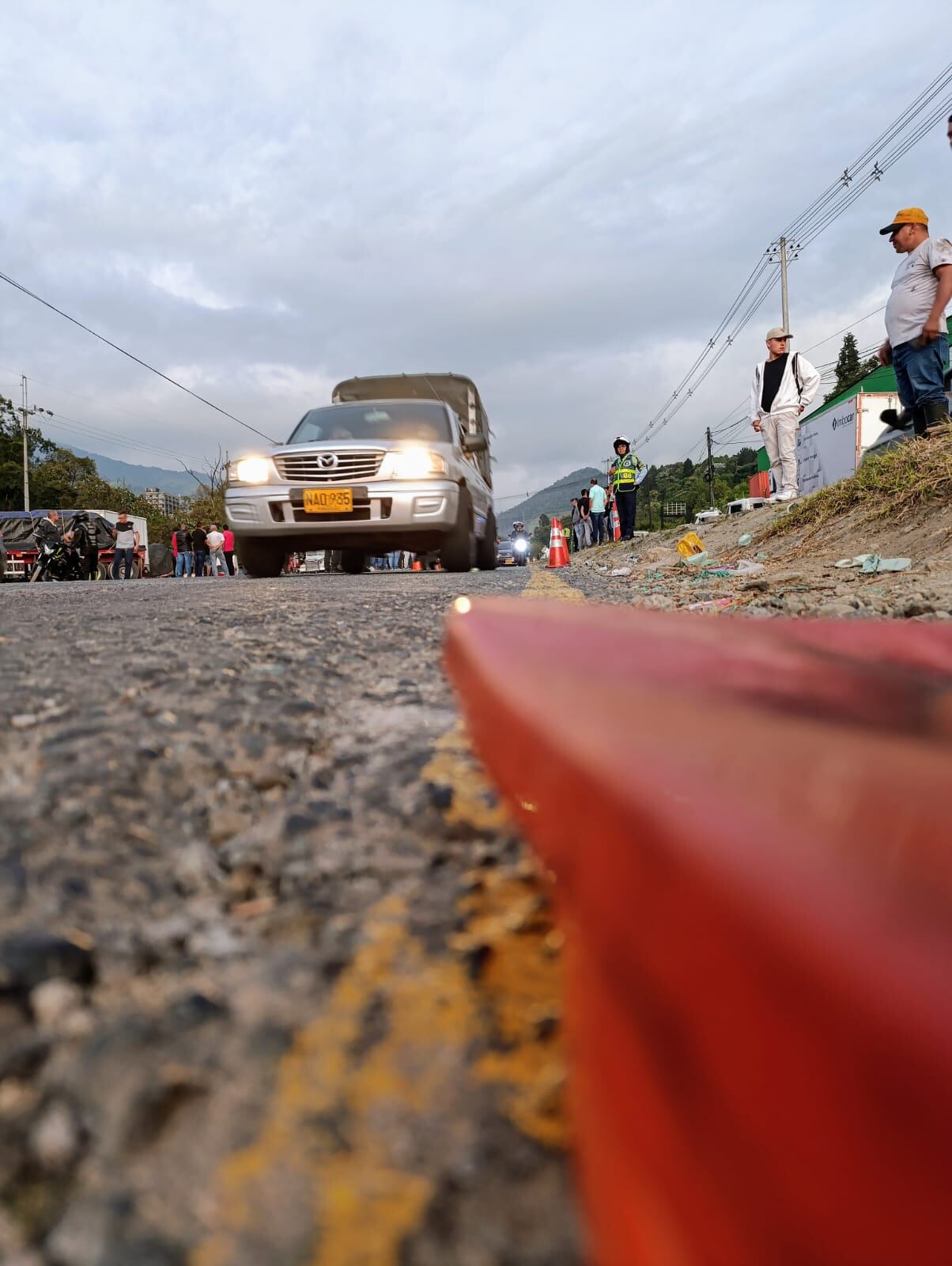 Los carros particulares ingresando a Manizales provenientes del departamento del Tolima y Cundinamarca.