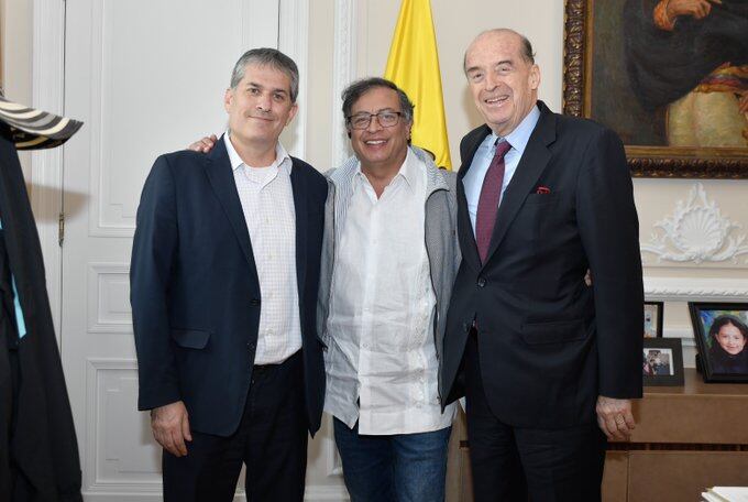 El presidente Gustavo Petro se reunió con los embajadores de Israel y Palestina (Foto: Presidencia)