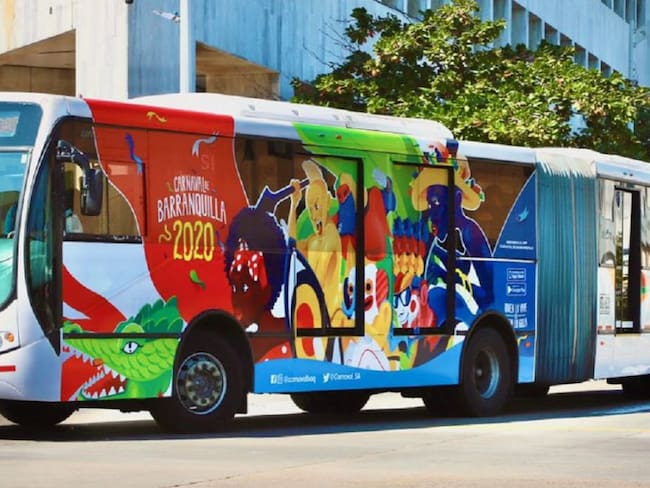 Transmetro ya tiene el ‘Bus Carnavalero’, pa’ que se mueva la gente