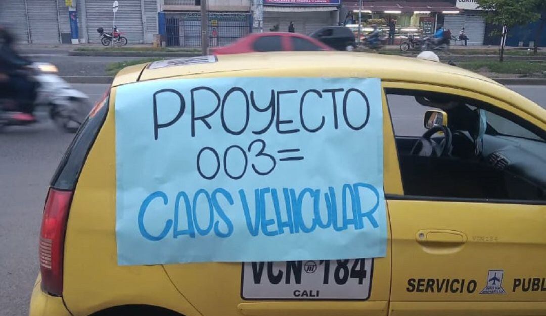 Movilización de taxistas