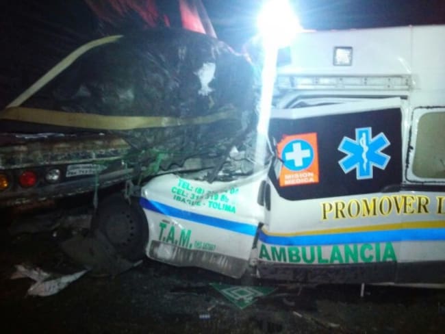 Dos muertos deja un accidente de tránsito en las carreteras del Tolima