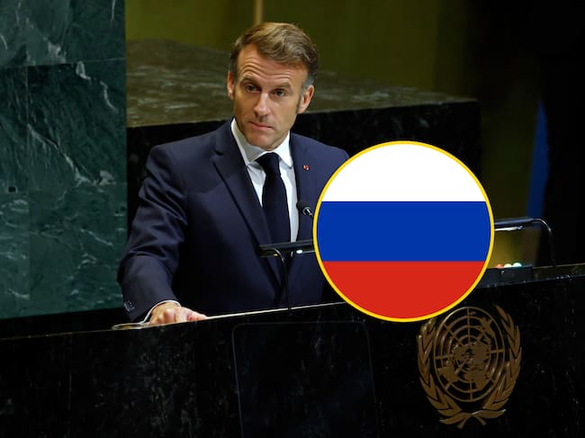 Emmanuel Macron aseguró que Rusia es una “amenaza” para Europa y que no hay que mostrar debilidad. Foto: Getty Images.