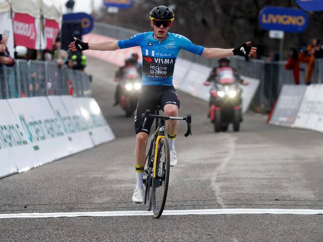Jonas Vingegaard, ganador de la etapa reina de Tirreno Adriático / EFE