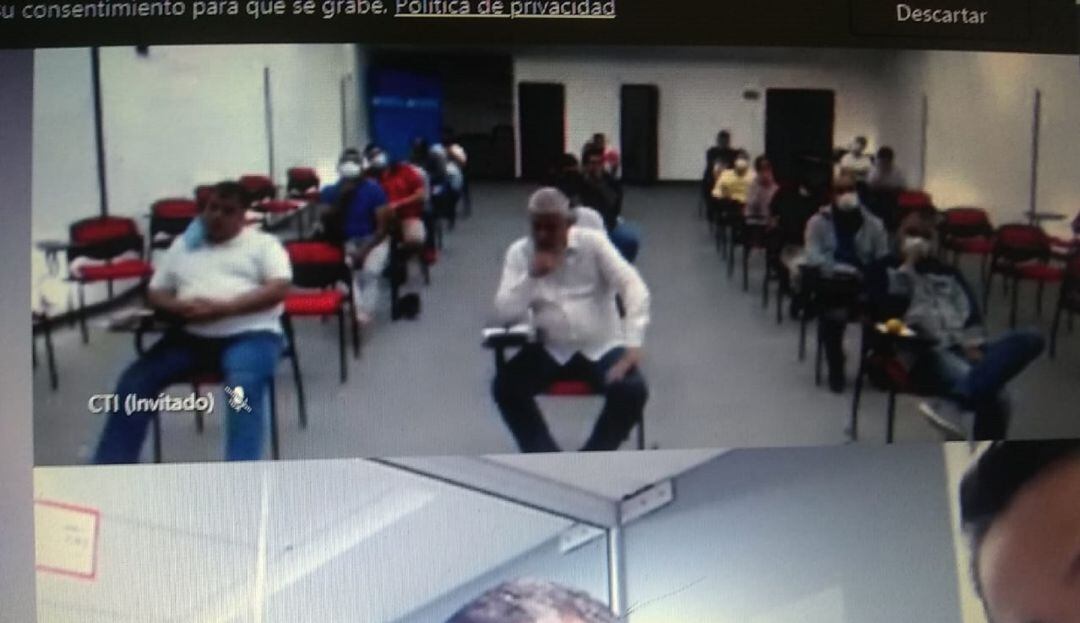 Audiencia virtual contra funcionarios públicos por presuntos hechos de corrupción