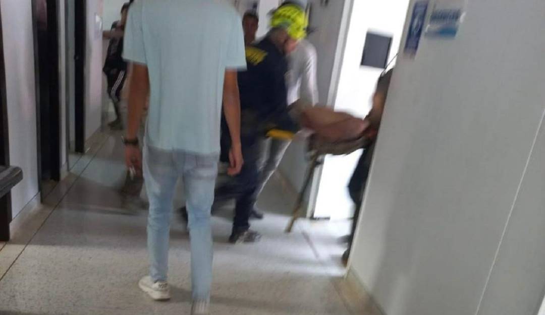 Minero resultó herido cuando le cayeron rocas. Crédito: Bomberos Marmato, Caldas.