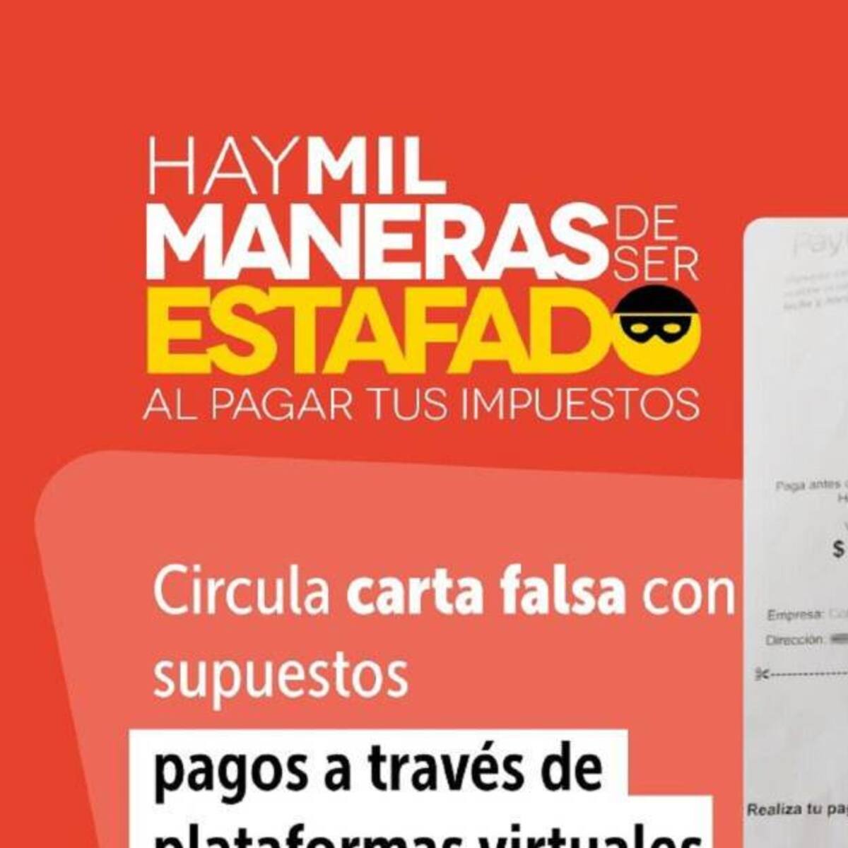 En Bogotá están circuando cartas falsas para el pago de los impuestos