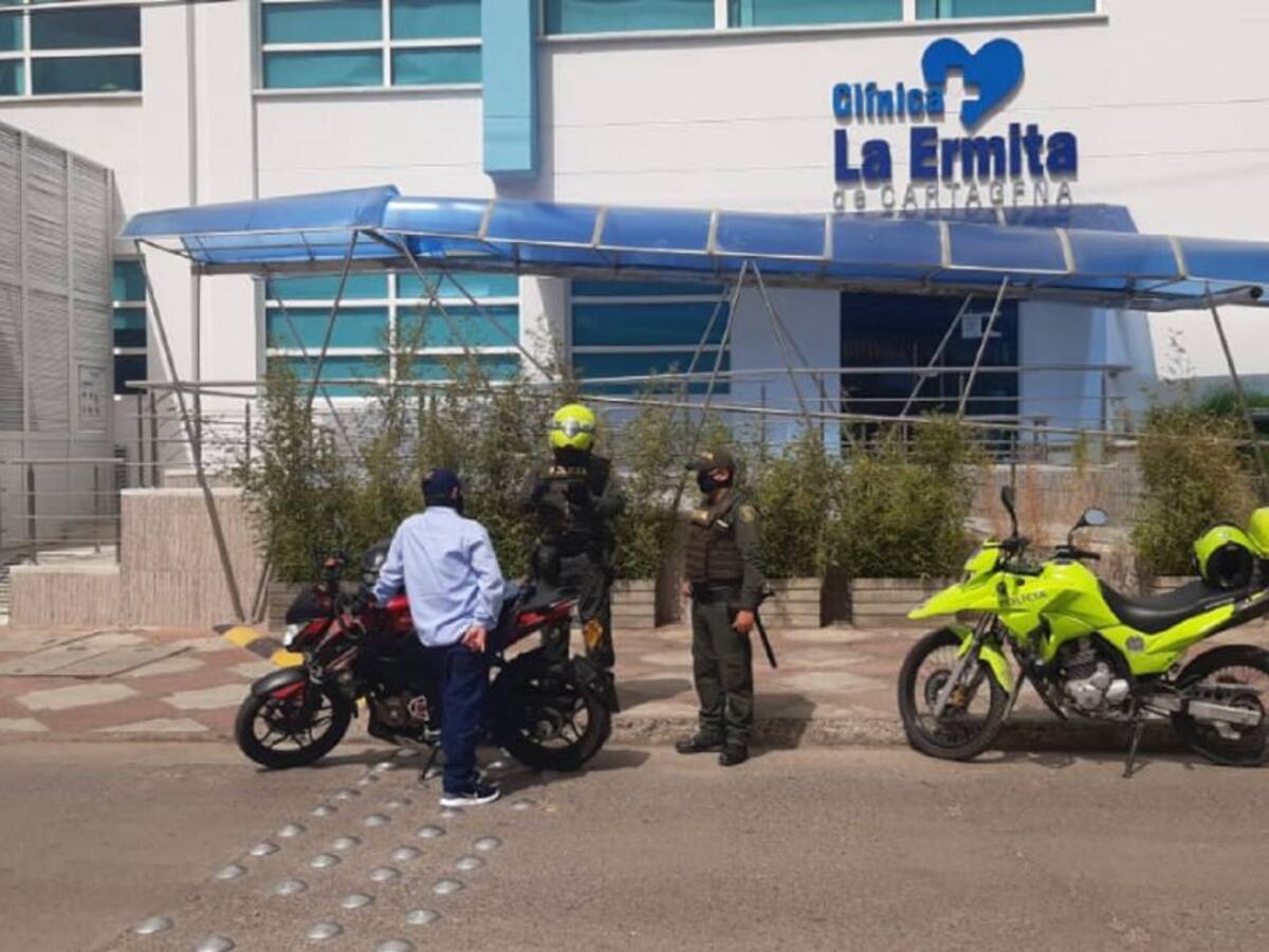 Policía aumenta patrullajes en clínicas de Cartagena por amenazas a médicos