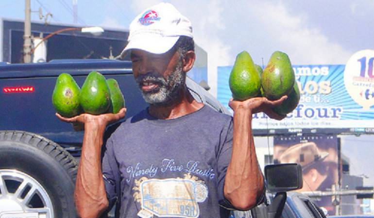 Vendedores venezolanos en Cúcuta.
