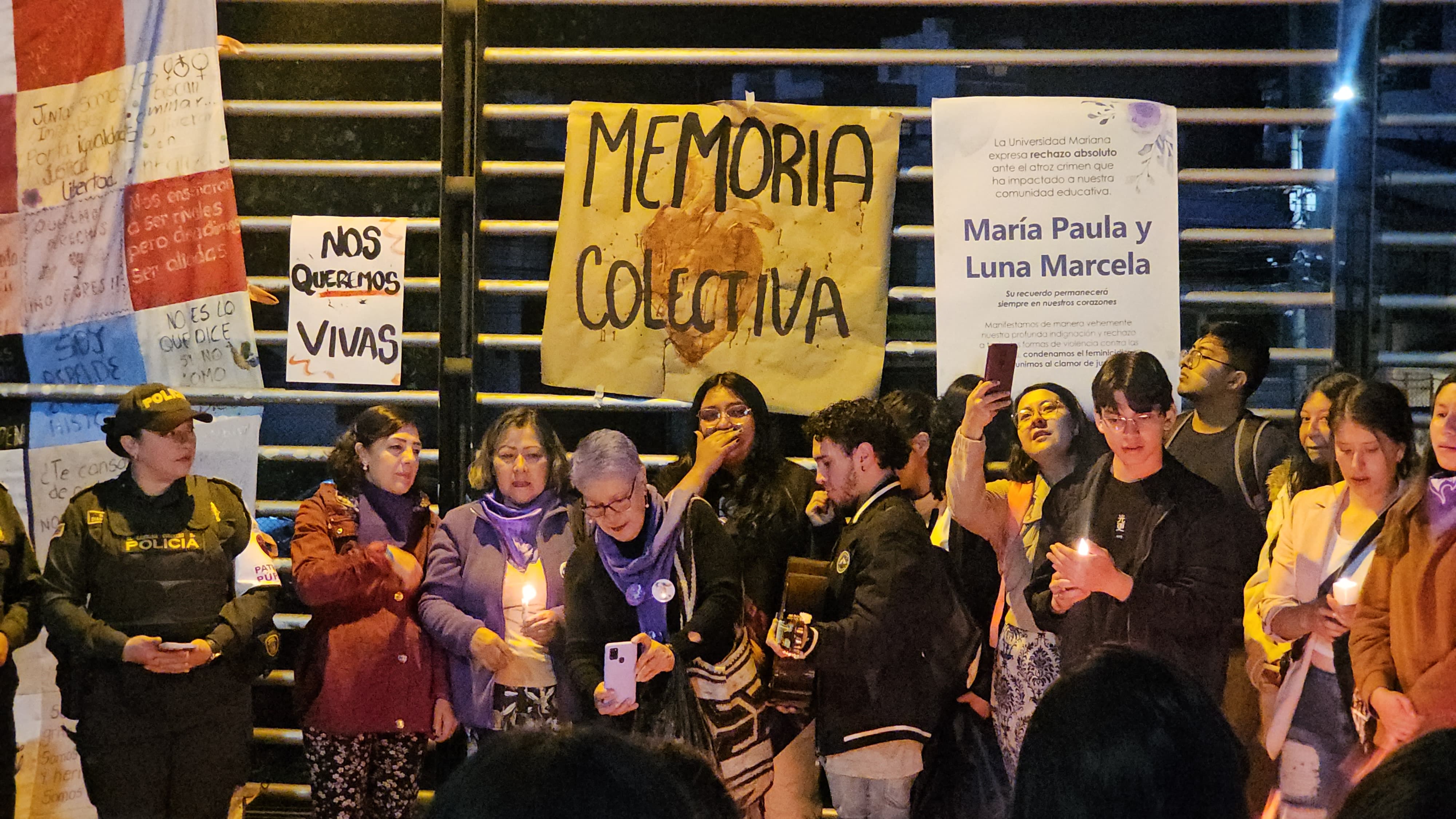 Velatón por el asesinato de dos estudiantes en Jamundí | Foto: Caracol Radio