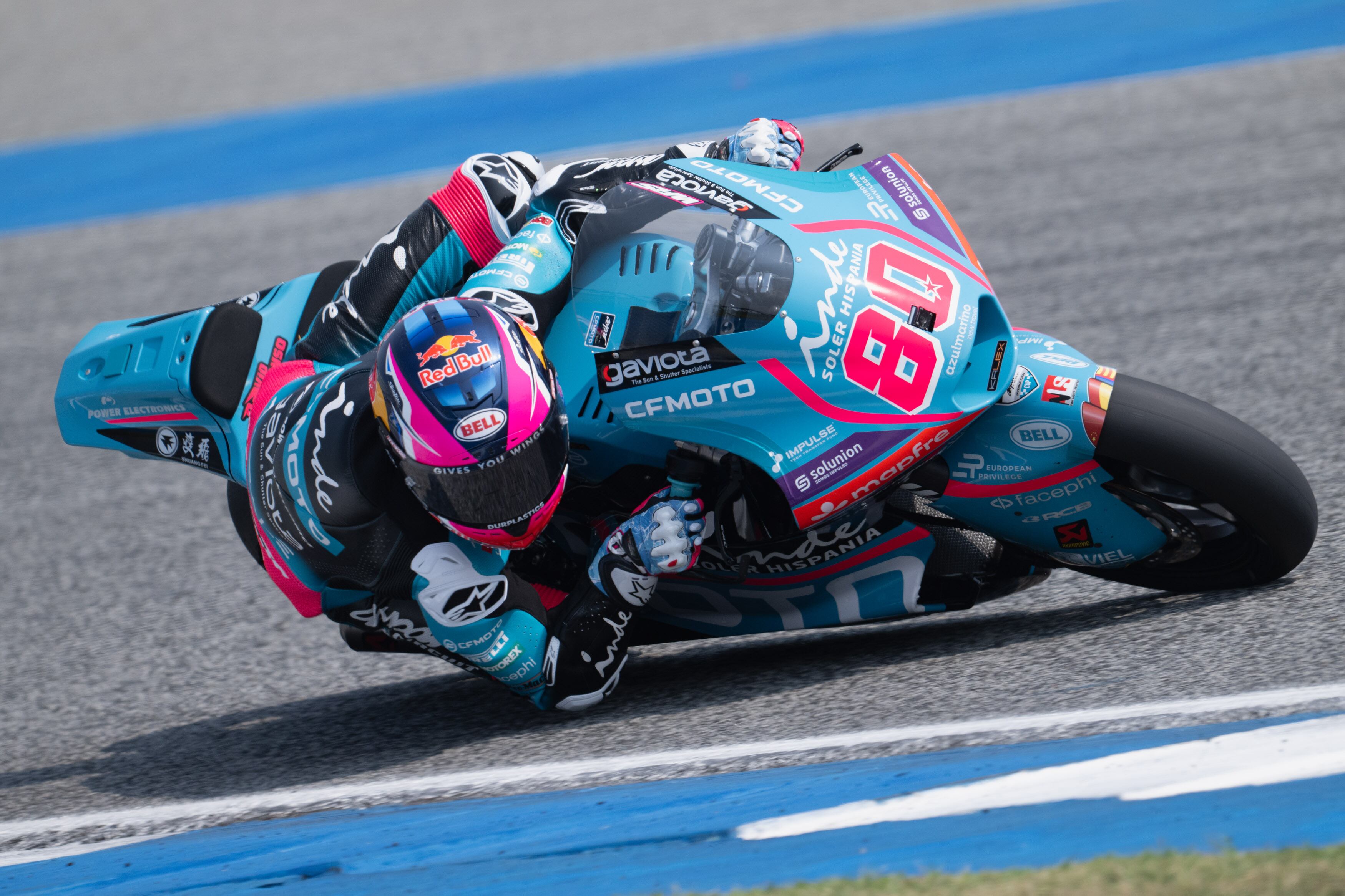David Alonso durante su debut en la temporada 2026 del campeonato mundial de Moto2. (Photo by Mirco Lazzari gp/Getty Images)