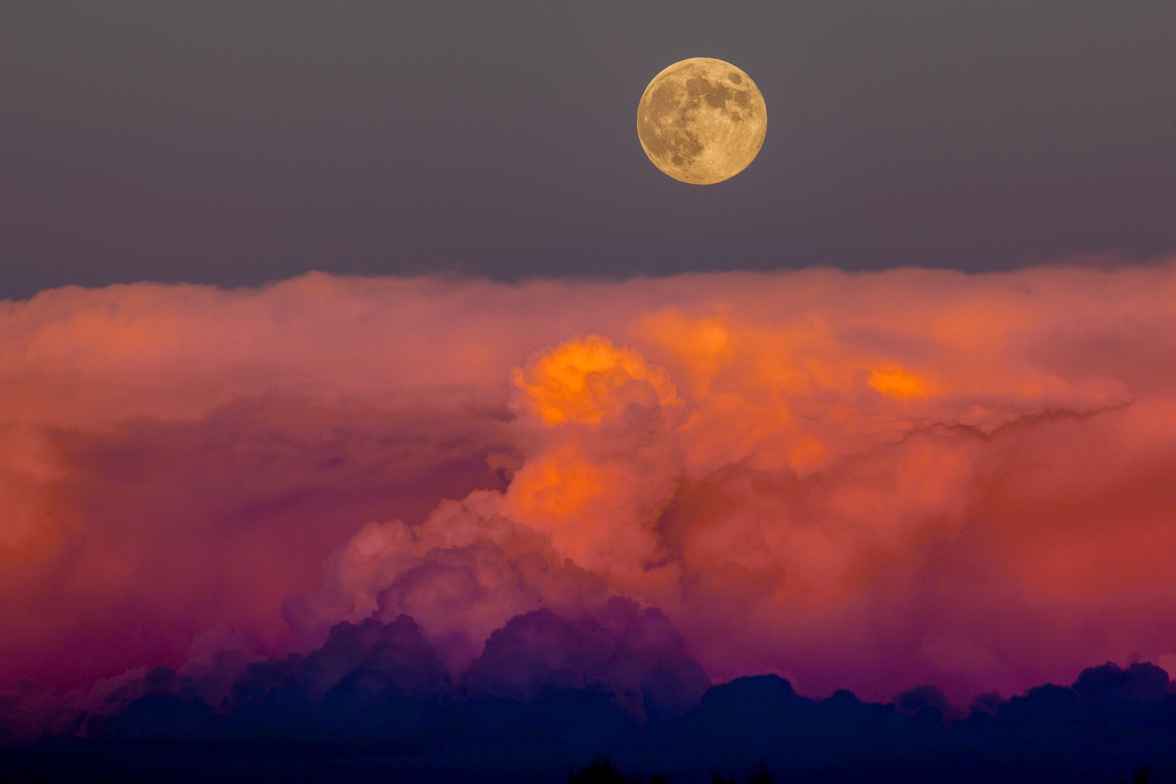 Luna de cosecha que ocurre más cerca del equinoccio de otoño. Foto de referencia vía Getty Images.
