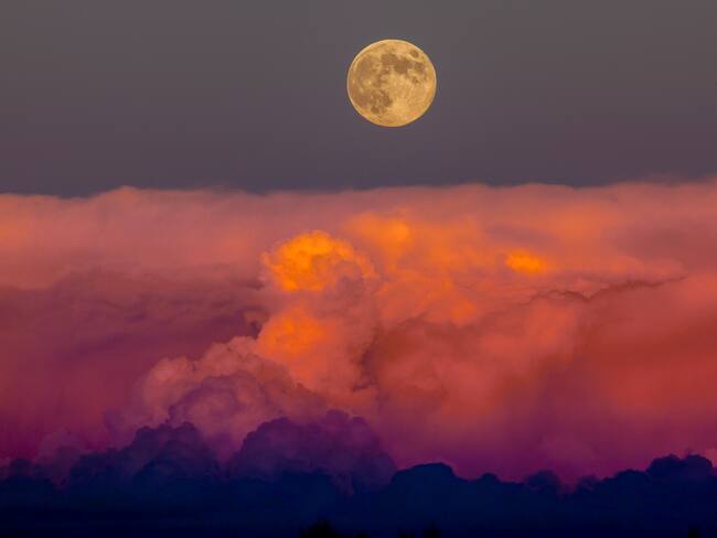 Luna de cosecha que ocurre más cerca del equinoccio de otoño. Foto de referencia vía Getty Images.