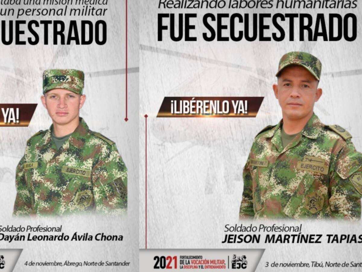 Piden pruebas de supervivencia de soldados secuestrados en Catatumbo