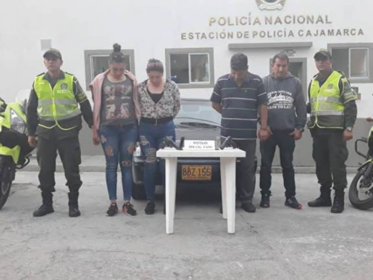 En vía La Línea en Tolima capturadas varias personas con armas de fuego