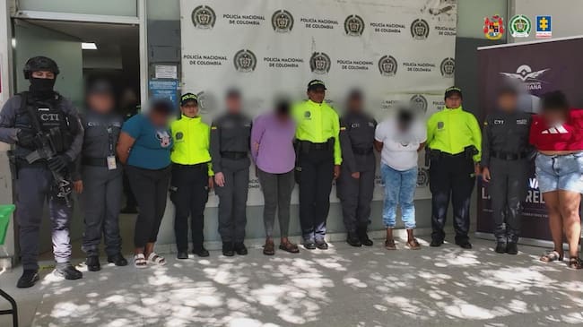 Capturan en Girón y en Barranquilla a mujeres señaladas de ingresar droga a cárceles. Foto: Fiscalía General de la Nación
