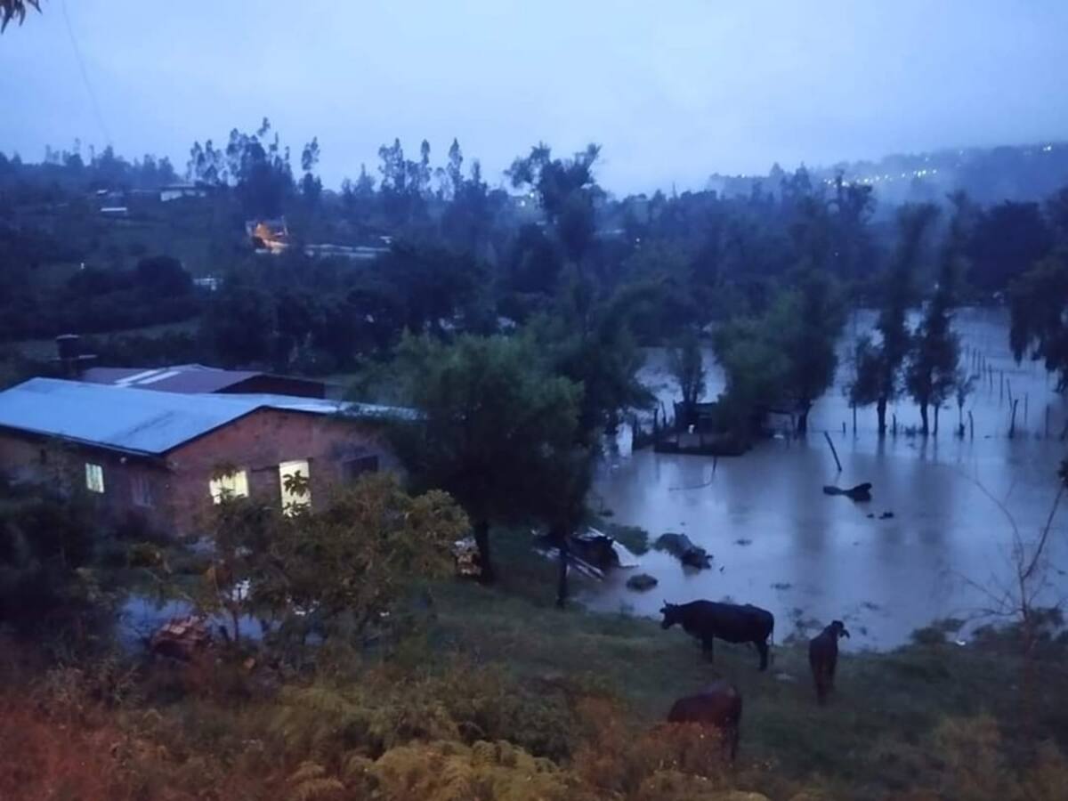 Emergencias por lluvias en Boyacá: Ramiriquí y Toca reportan graves afectaciones