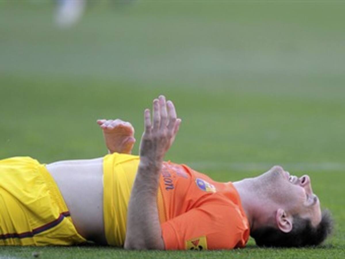 Lesión de Messi lo tendrá de dos a tres semanas por fuera de las canchas