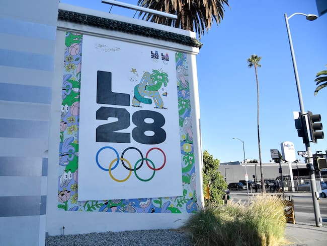 Logo Juegos Olímpicos de Los Ángeles 2028  (Photo by Frazer Harrison/Getty Images)