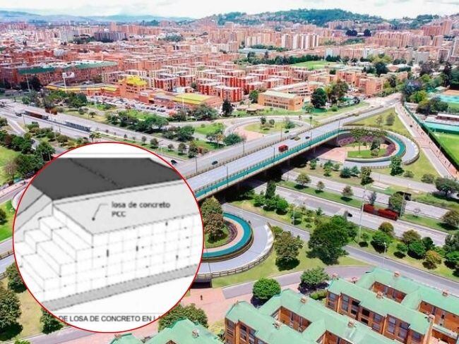 Puente de la calle 153 tiene un avance del 54.91 % y en su obra se utilizan uniones de icopor.