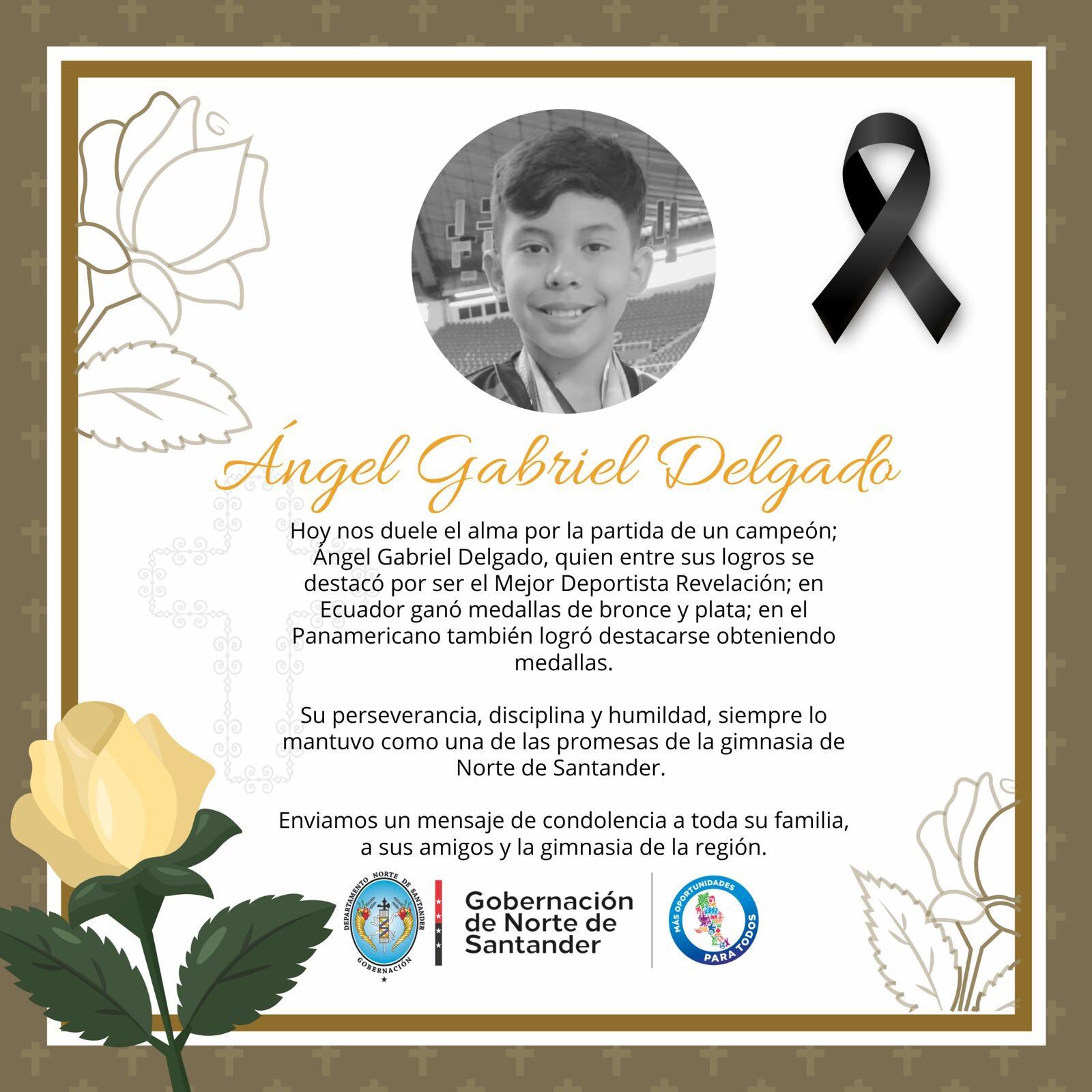 Gimnasta nortesantandereano Ángel Delgado