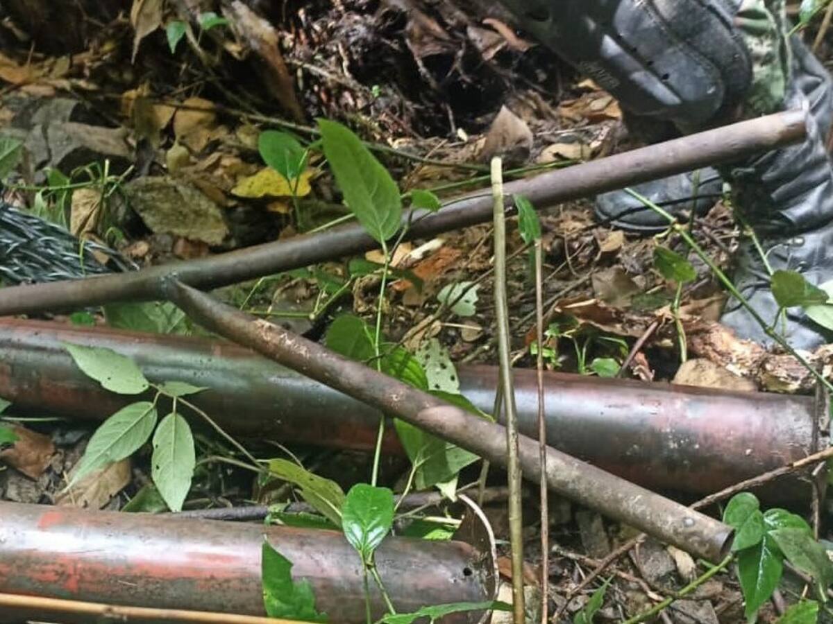 En el Huila, descubren deposito para el lanzamiento de artefactos explosivos