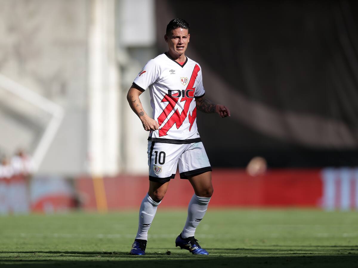 James Rodríguez entrena con el Rayo tras su ausencia frente al Real Madrid