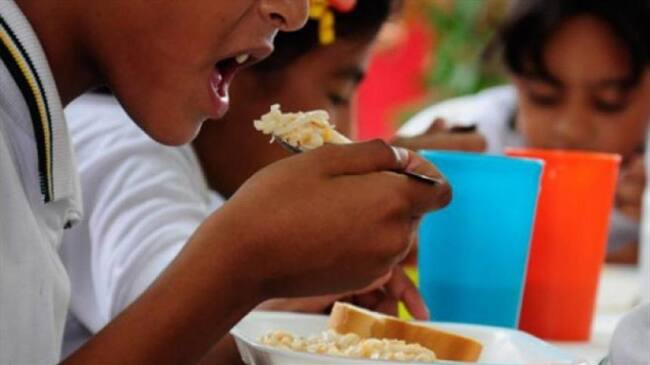 Alimentación escolar. Foto: Colprensa