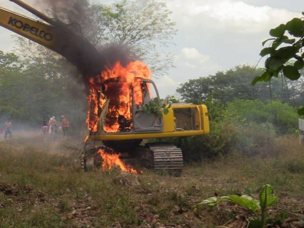 Destruyeron maquinaria utilizada para minería ilegal en Bolívar
